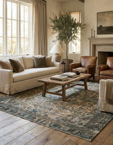 10' 2 x 12' 6 Hand Knotted Ultra Vintage Persian Wool Rug