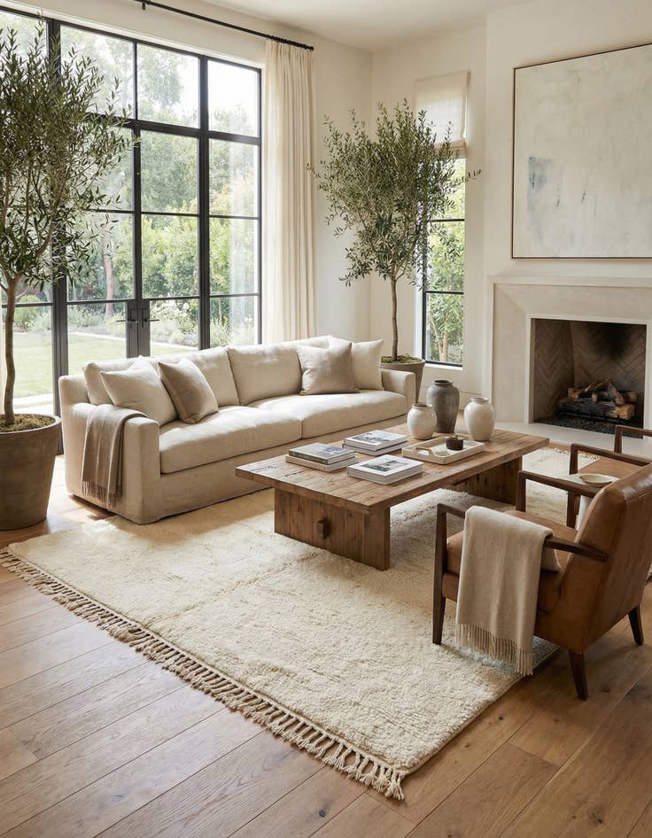 Detail image of 6' 4 x 10' 4  Hand Knotted Moroccan Wool Rug