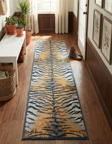 2' 7 x 12' Kamala Washable Runner Rug