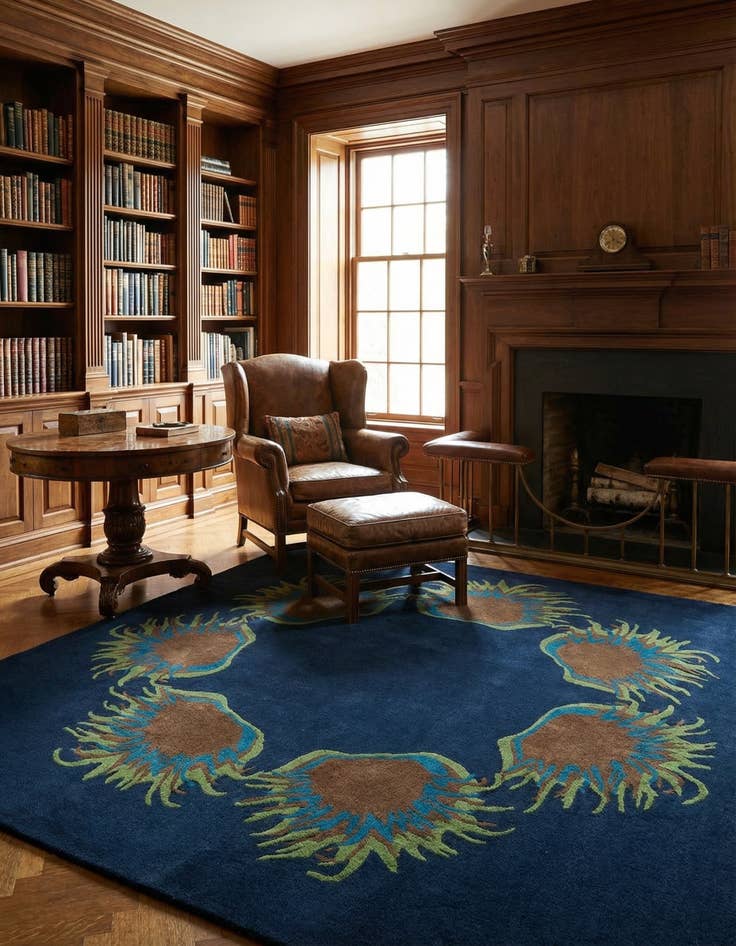 Detail image of 7' 6 x 7' 6 Luna Square Rug