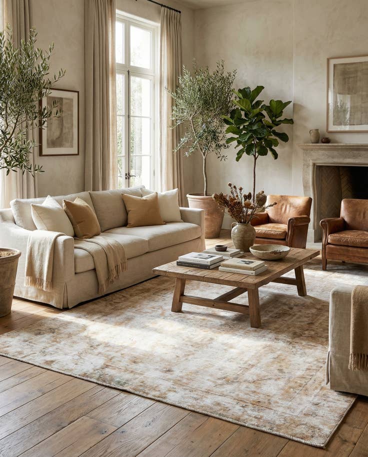 Detail image of 5' 7 x 8' 8 Hand Knotted Ultra Vintage Persian Wool Rug