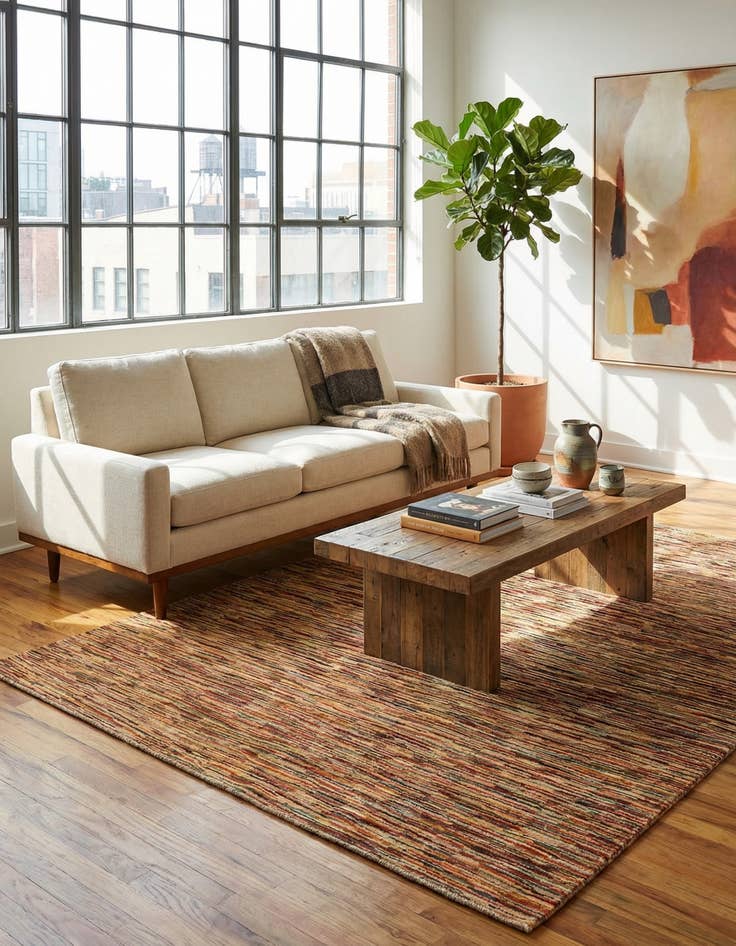 Detail image of 5' 3 x 6' 7  Hand Knotted Modern Ziegler Rug