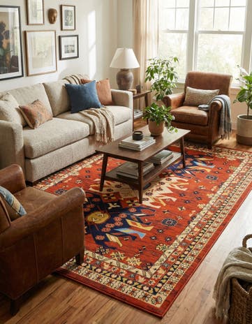 6' x 9' Heris Rug