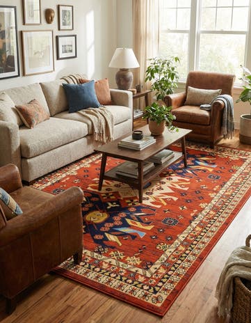6' x 9' Heris Rug
