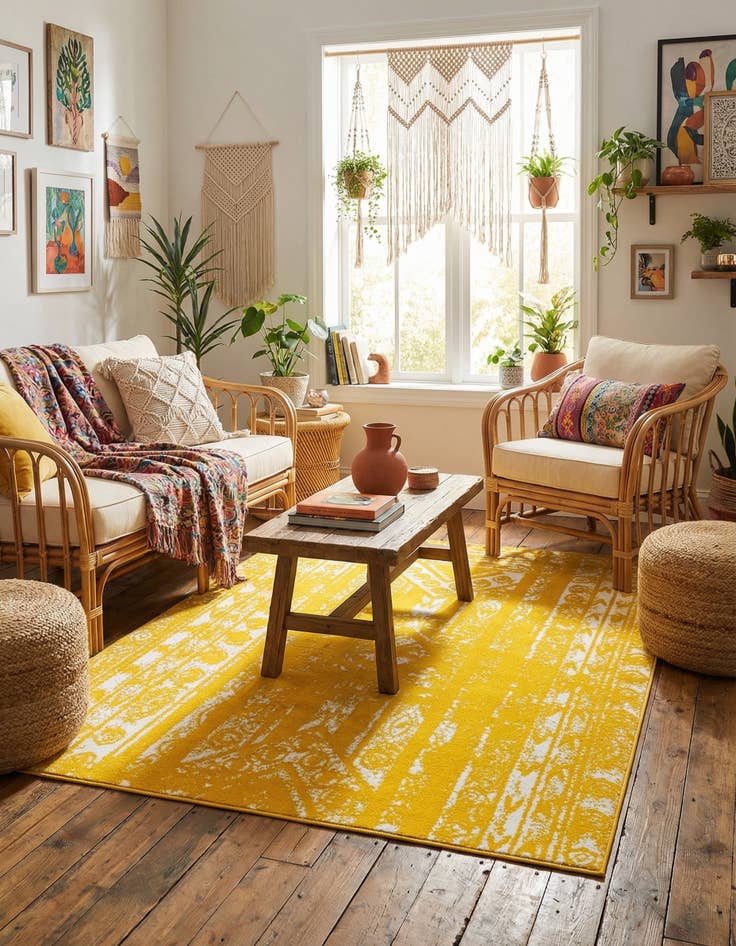 Detail image of 7' x 7' Lennon Square Rug