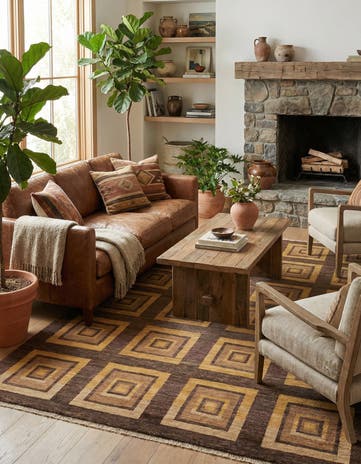 6' x 8' 2 Hand Knotted Kashkuli Gabbeh Wool Rug