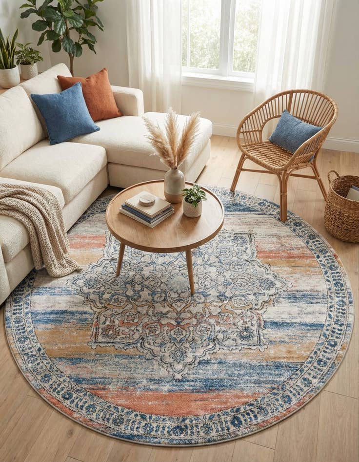 Detail image of 7' x 7' Nyla Round Rug