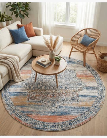 7' x 7' Nyla Round Rug