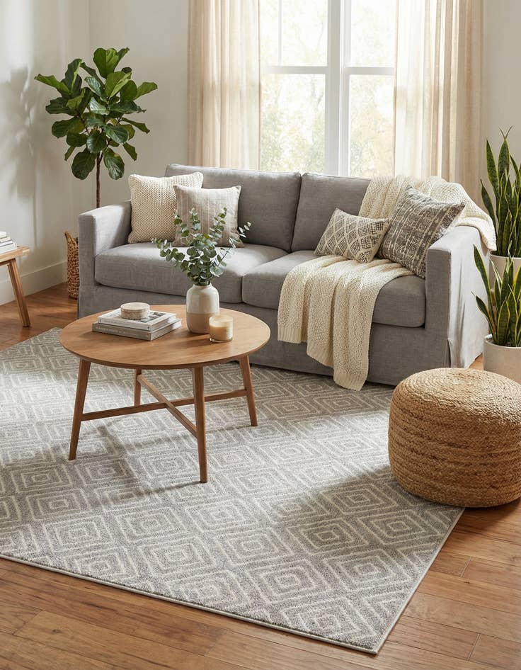 Detail image of  7' 10 x 7' 10  Washable Sabrina Soto Indoor / Outdoor Square Rug