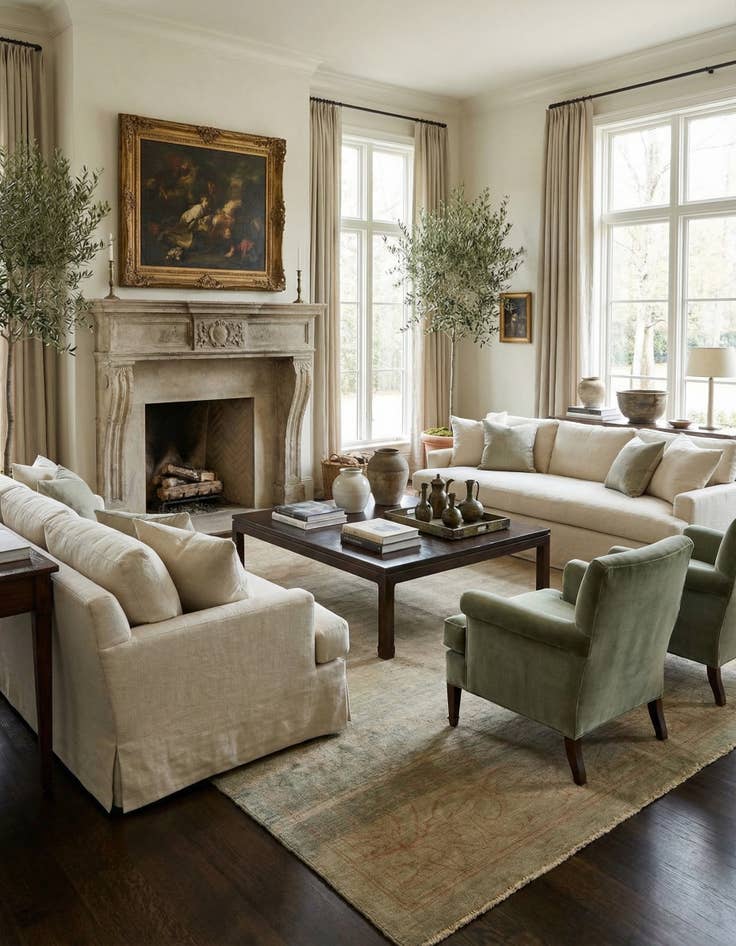 Detail image of 10' 9 x 15' 6  Hand Knotted Oushak Wool Rug