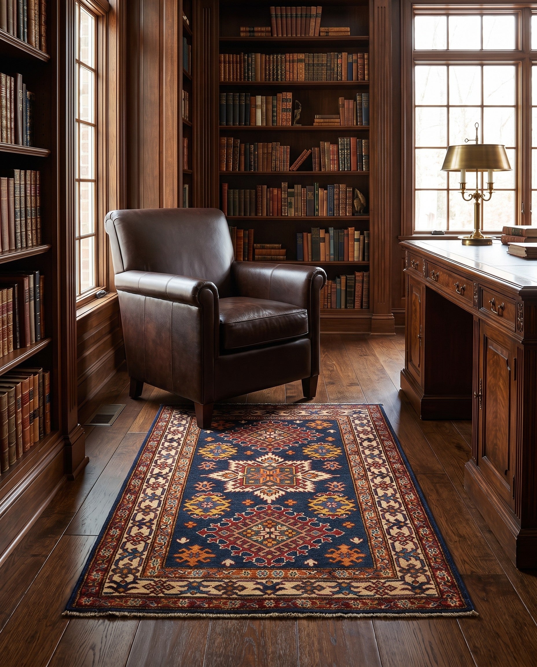 3' x 4' 1 Hand Knotted Kazak Rug