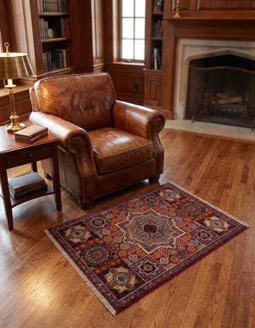 2' x 3' Hand Knotted Mamluk Ziegler Rug