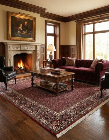 6' 9 x 7' 1 Bidjar Wool Square Rug