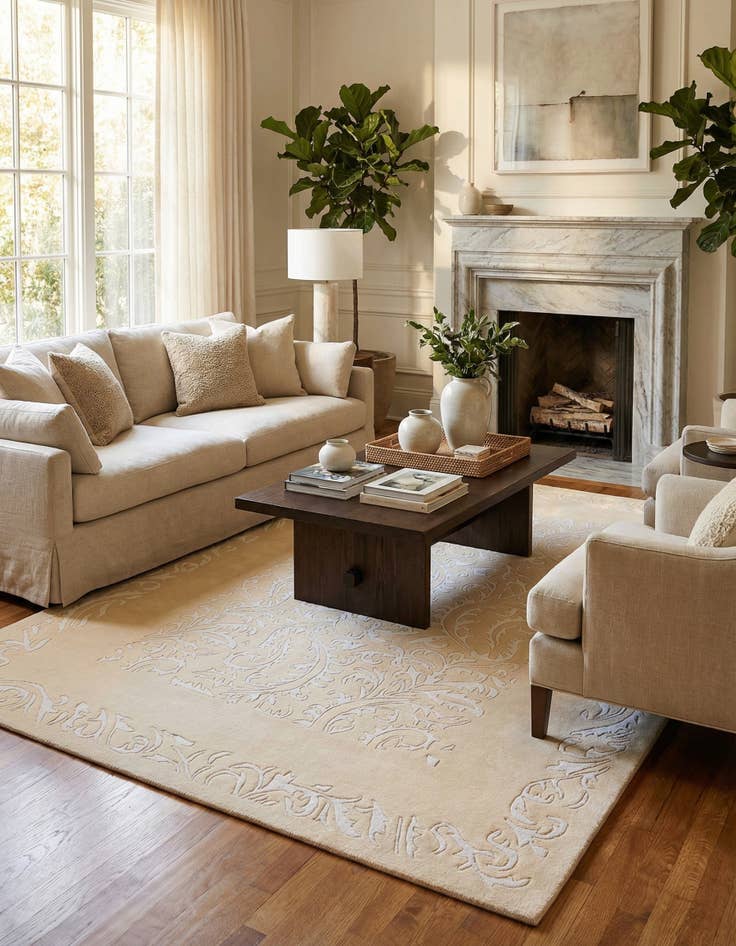 Detail image of 5' 8 x 7' 10  Hand Knotted Darya Rug