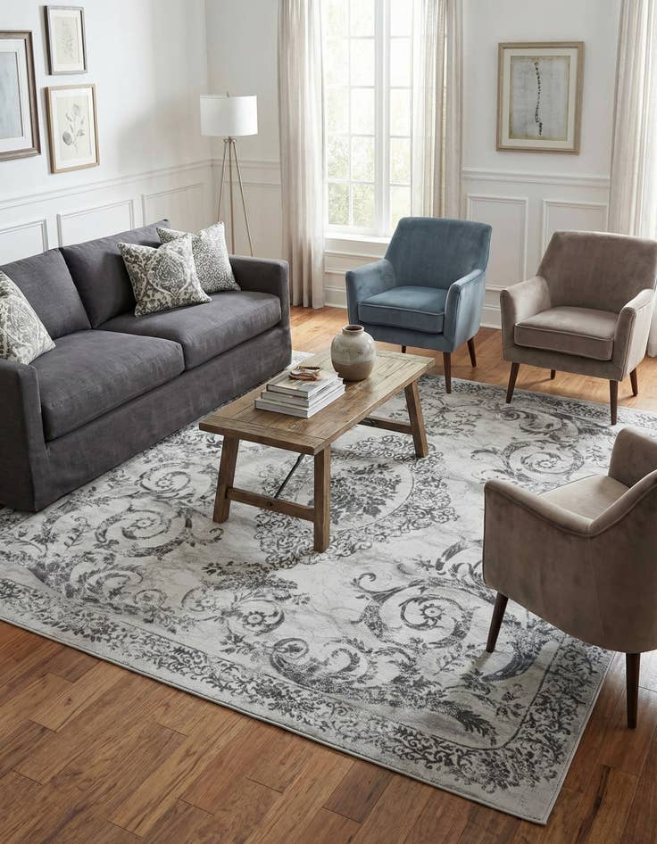 Detail image of 7' 10 x 7' 10 Finsbury Square Rug