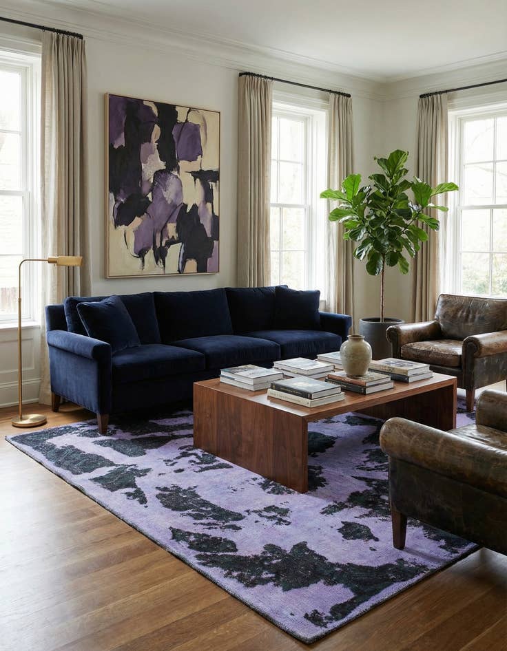 Detail image of 5' 10 x 7' Hand Knotted Ultra Vintage Persian Wool Rug