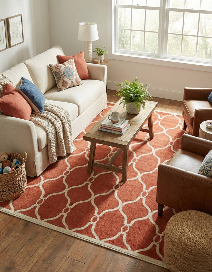 Detail image of  7' x 10' Lattice Rug