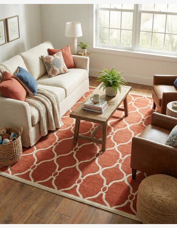 Terracotta Trellis Rug