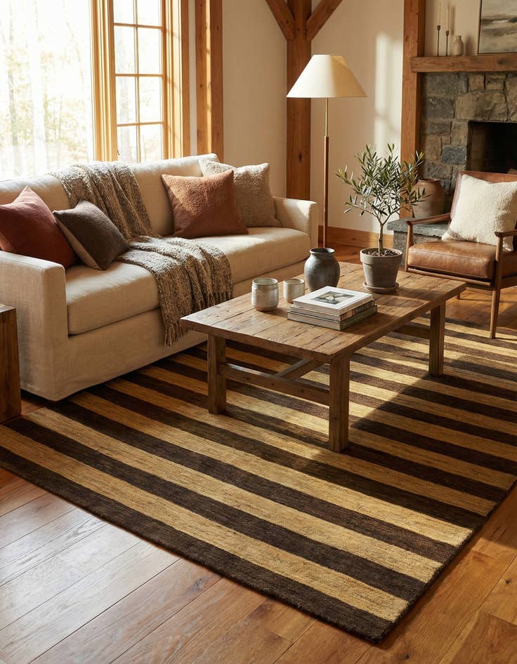 Detail image of  5' 7 x 7' 7  Hand Knotted Kashkuli Gabbeh Wool Rug