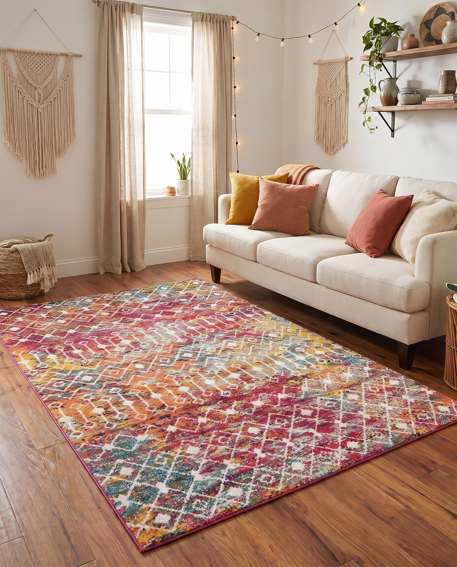 5' 3 x 8' Moroccan Trellis Rug
