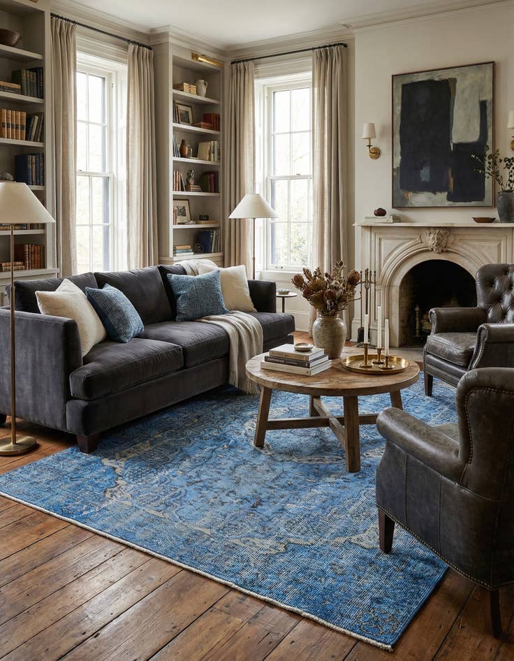 Detail image of 5' 4 x 8' 4 Ultra Vintage Wool Rug