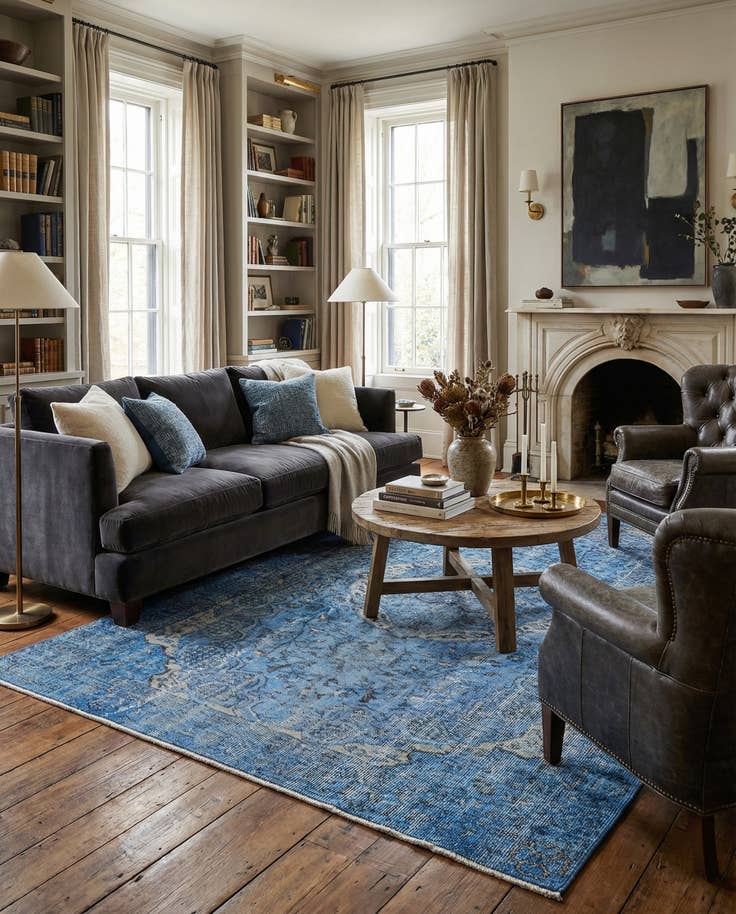 Detail image of 5' 4 x 8' 4 Ultra Vintage Wool Rug