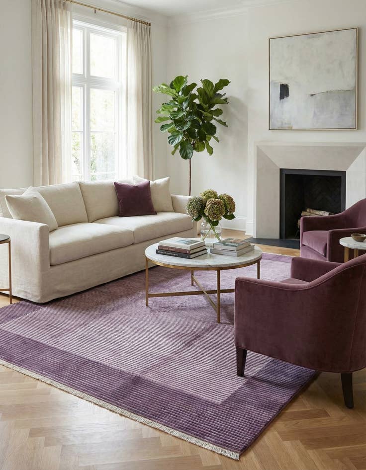 Detail image of 6' 11 x 9' 8  Hand Knotted Darya Wool Rug