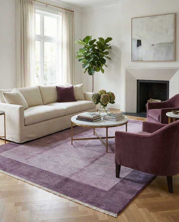 6' 11 x 9' 8 Hand Knotted Darya Wool Rug