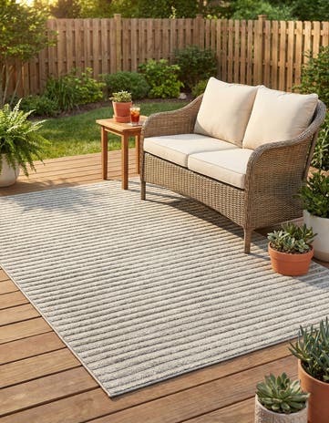 5' x 8' Easy-Clean Sabrina Soto Indoor / Outdoor Rug
