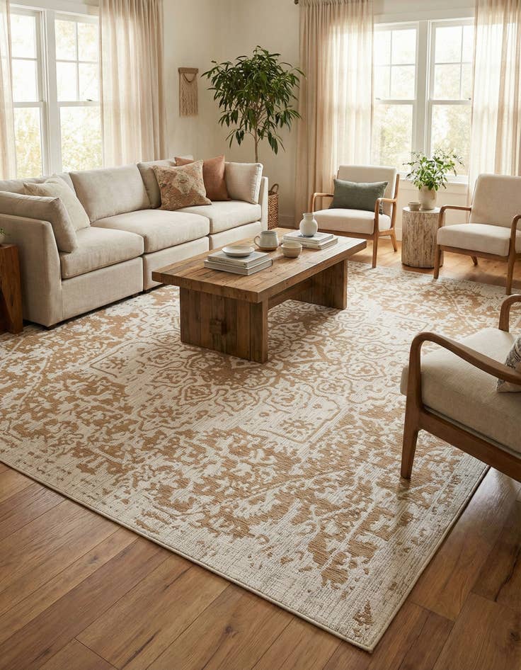 Detail image of 10' 8 x 10' 8 Easy-Clean Jill Zarin Dubai Indoor / Outdoor Square Rug