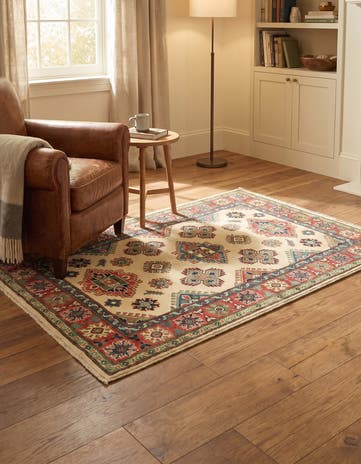 3' 9 x 6' Hand Knotted Kazak Rug