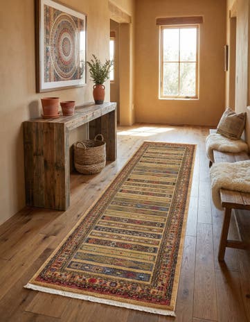2' 7 x 10' Kashkuli Gabbeh Runner Rug