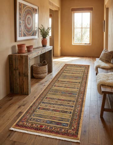 2' 7 x 10' Kashkuli Gabbeh Runner Rug