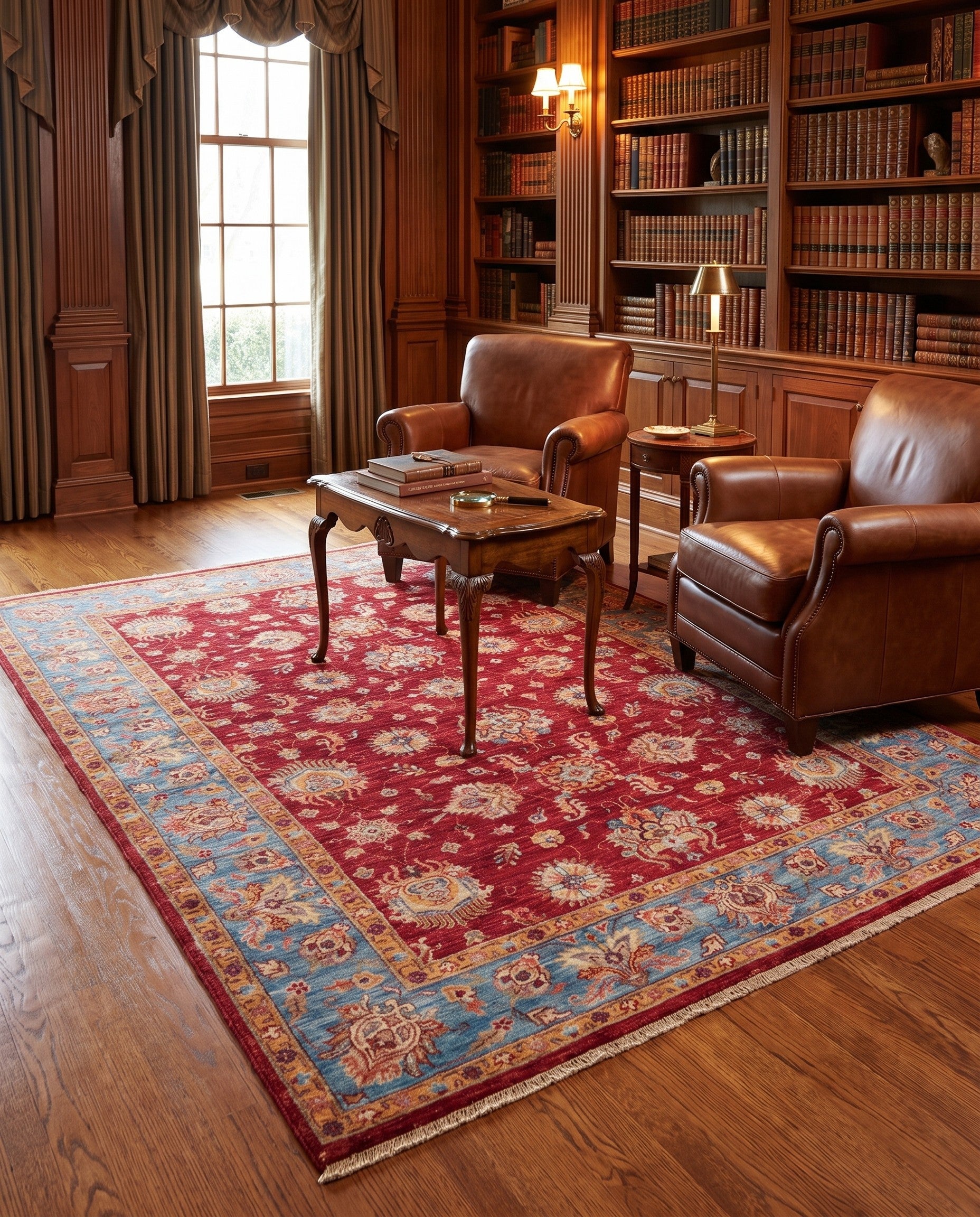 5' 9 x 8' 1 Hand Knotted Ziegler Rug
