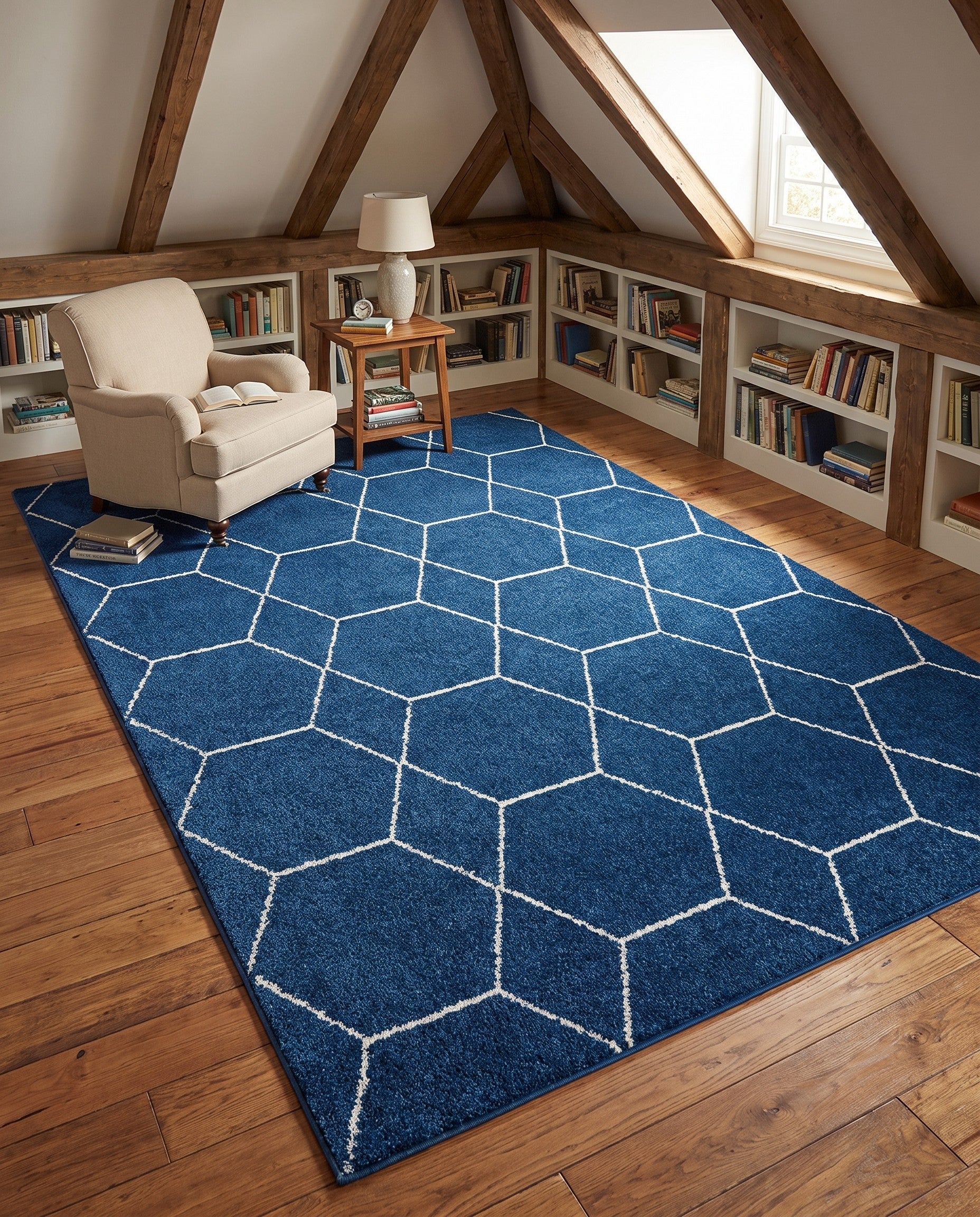 10' x 14' Lattice Frieze Rug