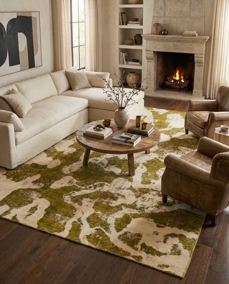 Detail image of 8' 7 x 11' 3 Hand Knotted Ultra Vintage Persian Wool Rug