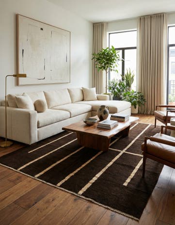 5' 9 x 7' 11 Hand Knotted Darya Wool Rug