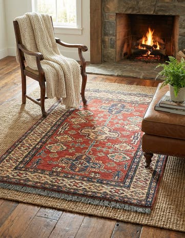 2' 8 x 4' 6 Hand Knotted Kazak Oriental Rug