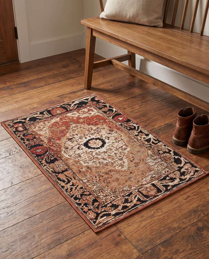 2' x 3' Easy-Clean Traditional Indoor / Outdoor Rug