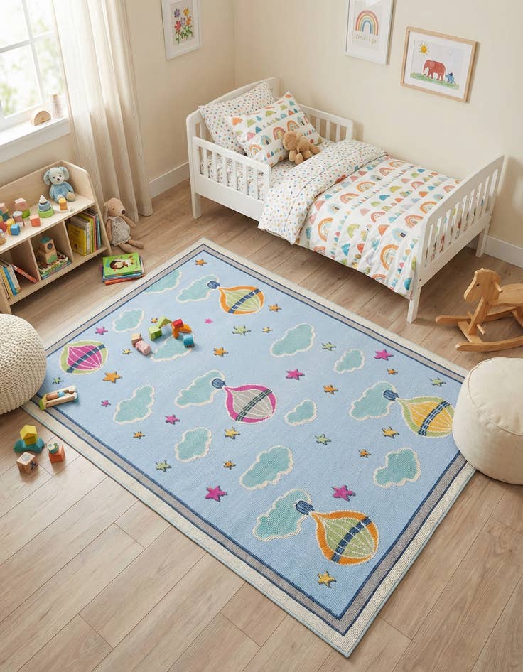 Detail image of 5' 3 x 7' 7  Washable  Indoor / Outdoor Rug