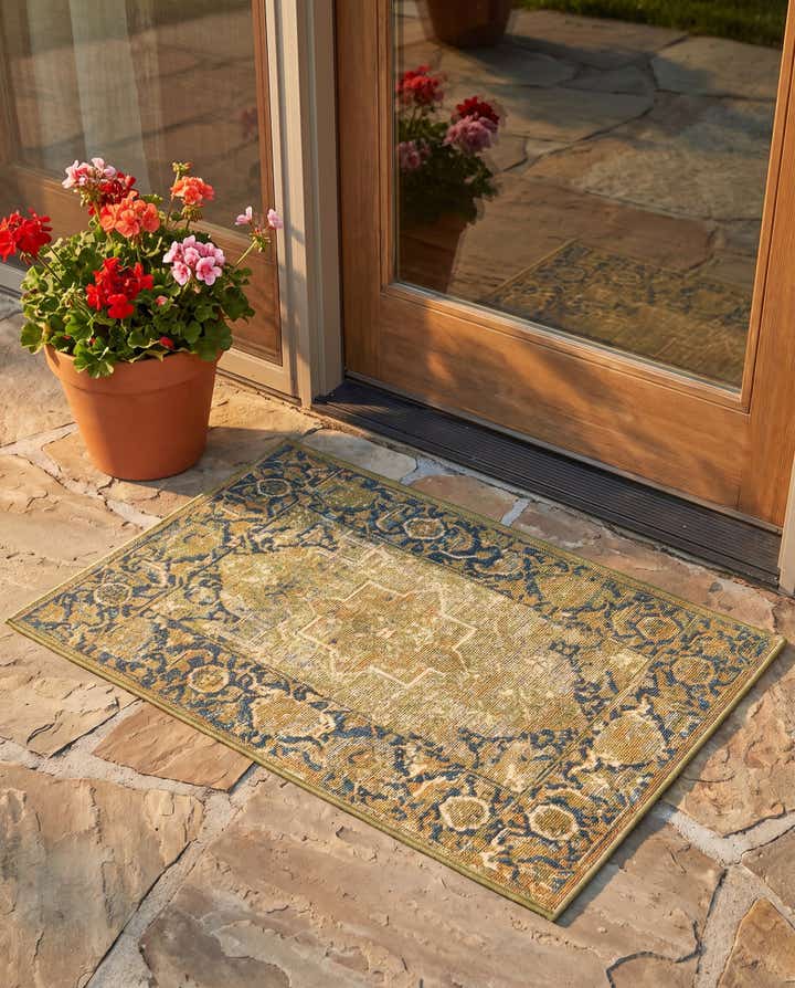 2' x 3' Easy-Clean Traditional Indoor / Outdoor Rug