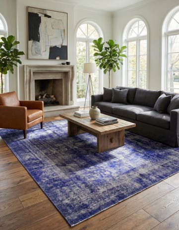 7' 10 x 11' 6 Hand Knotted Ultra Vintage Persian Wool Rug