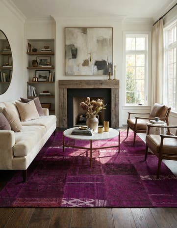 6' 9 x 9' 10 Hand Knotted Ultra Vintage Persian Wool Rug