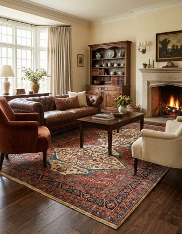 5' 8 x 8' 1 Hand Knotted Ariana Ziegler Oriental Rug