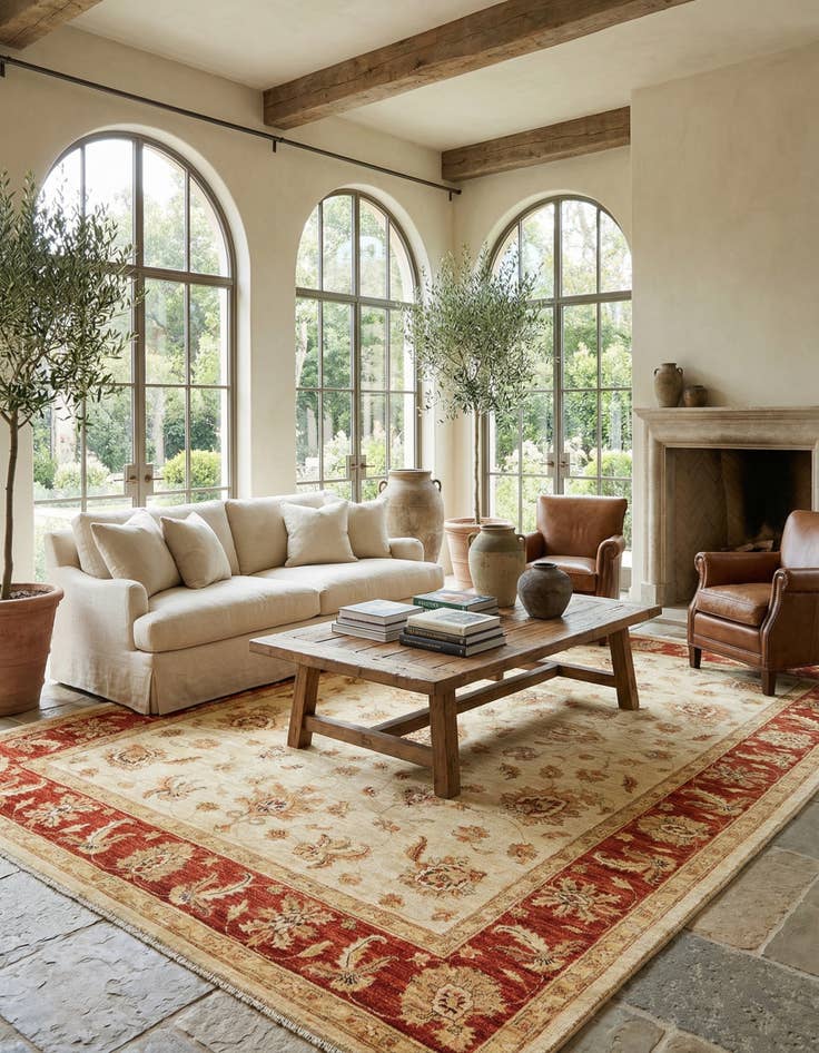 Detail image of 6' 4 x 8' 10 Ziegler Wool Rug