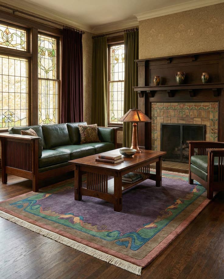Detail image of 6' 7 x 8' 2 Hand Knotted Tibet Wool Rug