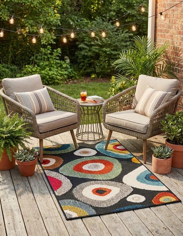2' x 3' Easy-Clean Casablanca Indoor / Outdoor Rug