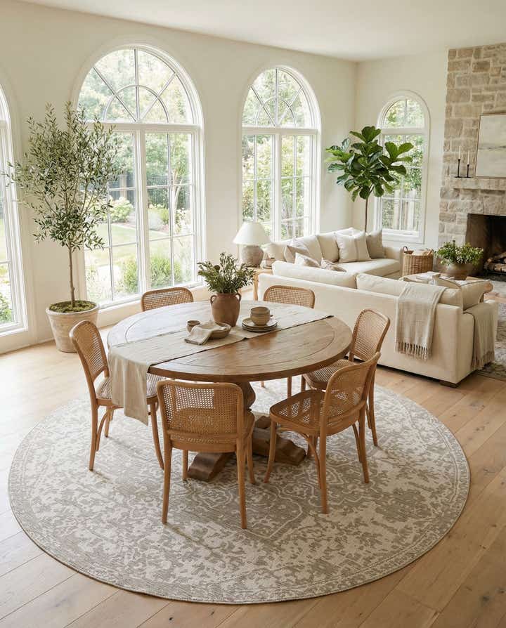 13' x 13' Easy-Clean Jill Zarin Dubai Indoor / Outdoor Round Rug