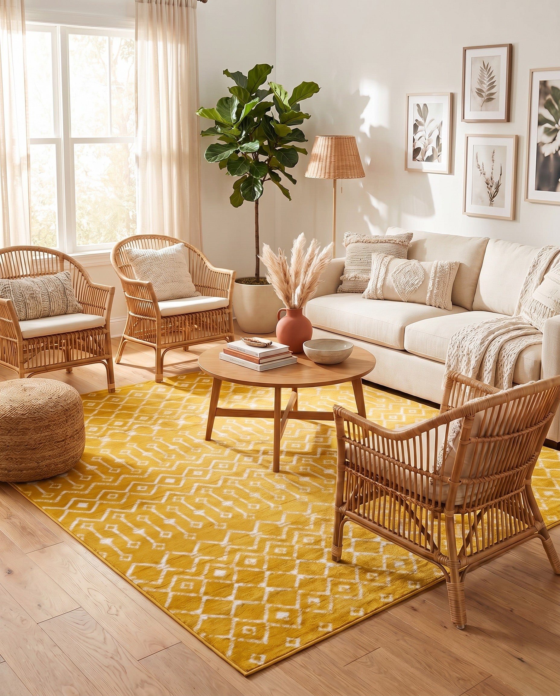 7' 10 x 7' 10 Kasbah Trellis Square Rug