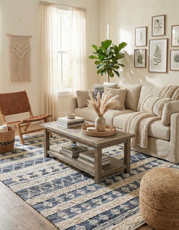 8' x 11' Hand Woven Cotton Chindi Rug